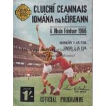 IRELAND HURLING ALL IRELAND FINAL 1966 Programme for Cork v Kilkenny. Good