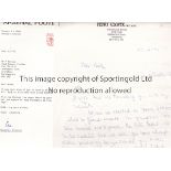 SPORTING LETTERS / AUTOGRAPHS Nineteen letters, most on letterheaded paper with handwritten