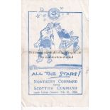 AT LEEDS 42 Programme, Northern Command v Scottish Command, 21/2/42 at Leeds United, Scots