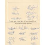 NORTHERN IRELAND FOOTBALL AUTOGRAPHS A cream foldover card for the home match v. Denmark 18/11/