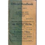 NORWICH HANDBOOK 1928-29 Norwich City handbook, 1928-29, 64 pages, small piece off back cover bottom