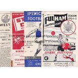 BIRMINGHAM 50s Collection of 70 Birmingham away programmes, 50s, 10 x 54/5 including at Ipswich,