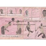 MANCHESTER CITY AUTOGRAPHS 1928/9 Two pages with 11 signatures and pictures of the players. Good