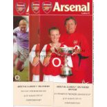 ARSENAL LADIES Nineteen home programmes for season 2002/3 including single sheets v. Leeds United