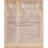 GREYHOUND RACE CARDS Ten Harringay Race Cards - a complete run from 14/8/1936 to 4/9/1936 (69th