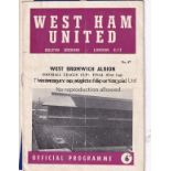 LEAGUE CUP FINALS Two programmes, both League Cup Finals, Chelsea v Leicester 15/3/65 and West Ham v