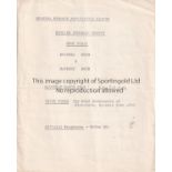 SWANSEA BOYS 58 Four page programme, Swansea Boys v Hackney Boys, 22/3/58 at Vetch Field, Swansea,