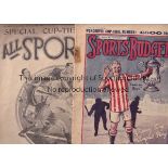 FOOTBALL Issue of Sports Budget weekly football comic/magazine dated 26/4/1924 covering the 1924 Cup