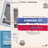 BIRMINGHAM 59/60 Twenty five home programmes, 59/60, 20 x League,(all except v Bolton), 2 x Fairs