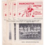 MAN UNITED Twenty Manchester United Home Reserves programmes from the 1960/61 season. 5 are