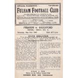 FULHAM - BRADFORD PA 47 Fulham home programme v Bradford Park Avenue, 31/5/47, score, changes noted.