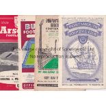 WEST HAM UNITED Thirteen away programmes for season 1958/9 v. Chelsea, Newcastle, Burnley,