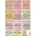 ENGLAND / SCOTLAND All 12 England v Scotland tickets for matches at Wembley 1947-1969. Generally