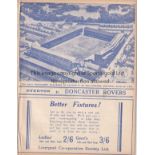 EVERTON - DONCASTER 1938-39 Everton home programme v Doncaster, 21/1/1939, FA Cup, ex bound