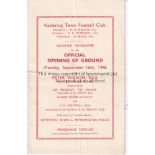 KETTERING Programme Kettering Town v Metropolitan Police 16/9/1946.Opening of Rockingham Road