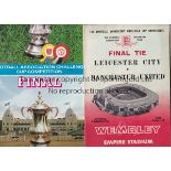 CUP FINALS Six FA Cup final programmes, 1963, 75, 79, 80, 83 and 84. good condition with no writing.