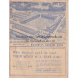 EVERTON - PRESTON 1938-39 Everton home programme v Preston, 15/4/1939. Everton were crowned