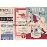 BIRMINGHAM 40s Birmingham City away programmes, 45/6 at Charlton, 46/7 at Millwall, Fulham and