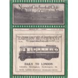 NORWICH - THAMES 1931 Norwich home programme v Thames, 6/4/1931, Div 3 South, Thames first season as