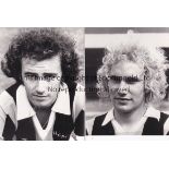 HULL CITY Eight 4" X 3" black & white Press portrait photographs for the 1980's. Good