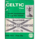 CELTIC Three The Celtic View magazines, May 1970 covering the 1970 European Cup Final, June 1972