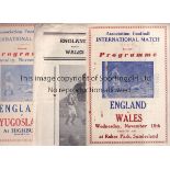 ENGLAND PIRATES 1950's A collection of 29 pirate programmes all from England home games in the