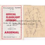 STEVENAGE TOWN AUTOGRAPHS 1960'S Home programme v. Arsenal 26/10/1964 signed on the line-up page