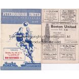 BRADFORD PA - CUP Two FA Cup programmes, Boston United v Bradford PA 17/11/56 and Peterborough v