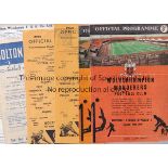 WOLVES Seven Reserve team programmes. Homes v. Liverpool 58/9 and 60/1 and Bolton Wanderers 65/6,