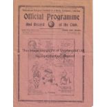 TOTTENHAM - NORWICH 1936 Tottenham home programme v Norwich, 5/9/1936, fold, pencil changes, h-t