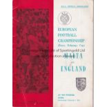 MALTA - ENGLAND 71 Malta home programme v England, 3/2/71 at Gzira, slight marks. Generally good