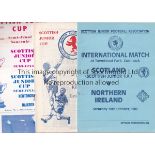 SCOTTISH FOOTBALL Twelve programmes for Junior International and Junior Cup Finals and Semi-Finals