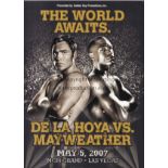 BOXING Official venue programme Oscar de la Hoya v Floyd Mayweather at MGM Grand Las Vegas 5/5/2007.