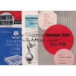 CHARITY SHIELDS Eight Charity Shield programmes, 1957 ,( no token) 61, 63, 67 ( slight creases but