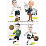 TOTTENHAM Collection of caricature drawings of Tottenham players from various decades, 50s-80s,