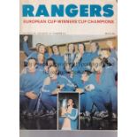 RANGERS Official booklet , Rangers European Cup-Winners Cup Champions, colour souvenir, published by