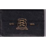 MIDDLESEX FA Official pass 1912-13 Middlesex County FA in a leather wallet emblazoned with Middlesex