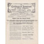 FULHAM - LEICESTER 1923 Fulham home programme v Leicester, 30/3/1923, complete four page issue,
