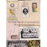 NORWICH Interesting collection of Norwich City ephemera, includes fixture cards 48/9 and 49/50,