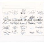 SCOTLAND FOOTBALL AUTOGRAPHS A foldover card signed by 22 players v. France on 27/3/2002. Good