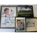 CRICKET MISCELLANY A 20" X 14" framed and glazed limited edition montage print of Michael Atherton