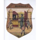 BAINES - BURNLEY Baines card, Burnley, shows a turnstile admission booth guarded by a policeman.