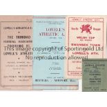 LOVELLS ATHLETIC Four Lovell's Athletic items, fixture list 1954-55 booklet (some writing), four