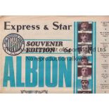 WEST BROMWICH ALBION Three colour issue newspapers, 2 X Express & Star for 1970 League Cup Final and
