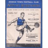 IPSWICH / HEARTS Programme Ipswich Town v Heart of Midlothian Friendly 5/3/1938 . No writing. Fair