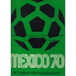 MEXICO 70 German produced hardback book, Mexico 70, colour photographic cards of the German