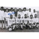 BRENDON BATSON B/W 12 x 8 photo, showing 'The All-Black Eleven' including Brendon Batson posing