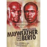 BOXING Official Venue programme for the World title fight at MGM Grand in Las Vegas between Floyd