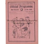 TOTTENHAM - FULHAM 1936 Tottenham home programme v Fulham, 8/2/1936, score, changes noted. Fair-