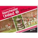 MAN UTD POSTPONED Manchester United home programme v Manchester City, 4/2/78, postponed match. Good